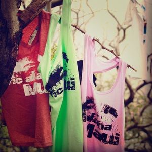 Tank tops , Racer backs, color white, green, pink!